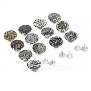 Jinsi metallari uchun tugmachalar