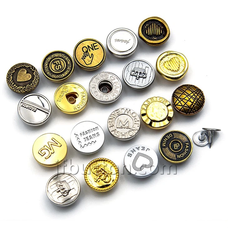 Metal Buttons for Jeans