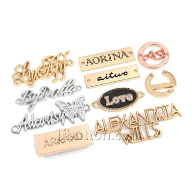Kiyim uchun metall logotip