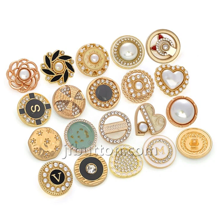 Rhinestone Accents Shank Buttons Rhinestone Accents Shank Buttons
