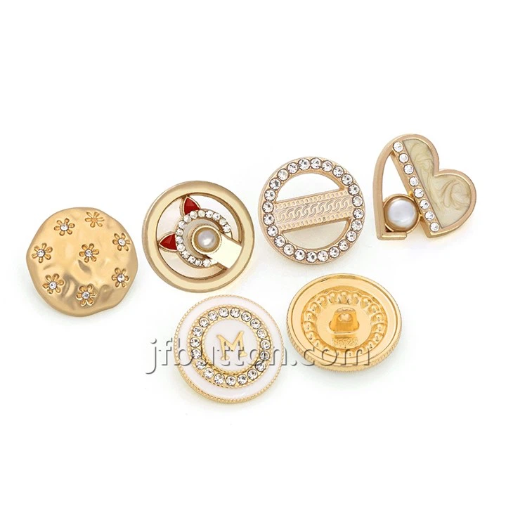 Rhinestone Accents Shank Buttons factory