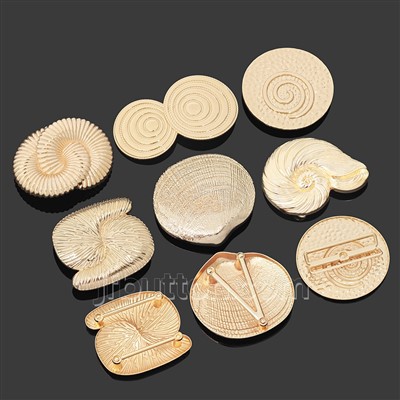 3D spiral tizmalarning metall bezaklari