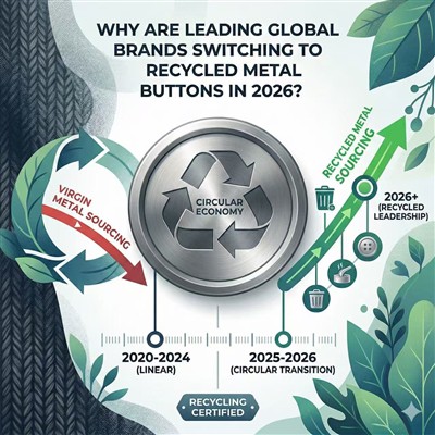 Nega yetakchi global brendlar 2026 yilda qayta ishlangan metall tugmachalarga...