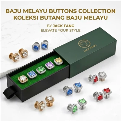2026 Eng soʻnggi Baju Melayu tugmasi dizayni