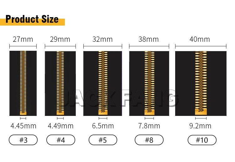 zipper size